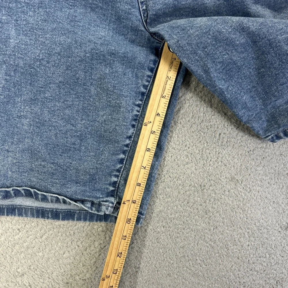 LRG Lifted Research Group Jorts Mens 36 Blue Denim Pants Jean‎ Shorts Skate Work - Picture 6 of 7